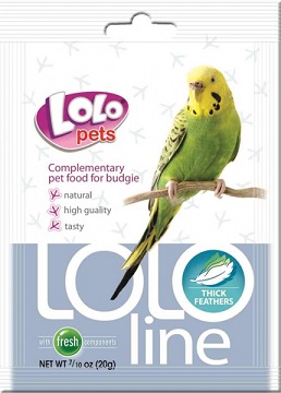 ЛолоЛайн витамины для волнистых попугаев "Густые Перья" \20гр\120\LO-72142